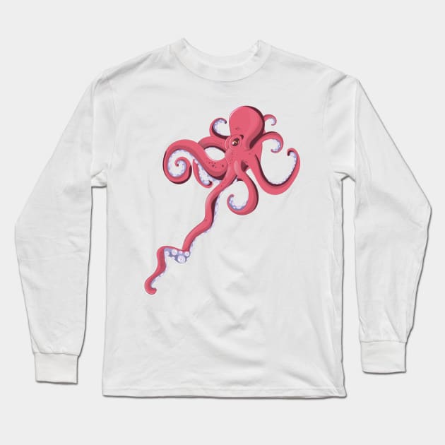 Octopus Long Sleeve T-Shirt by nickemporium1